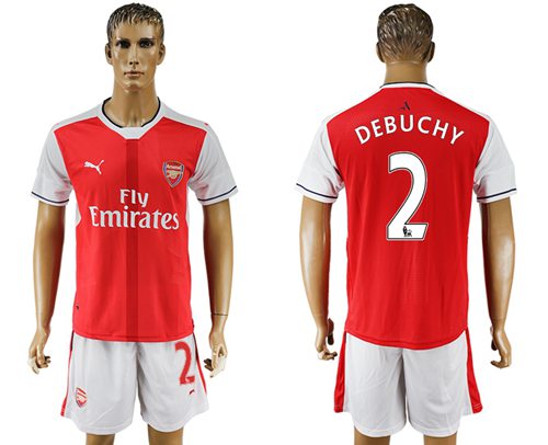 Arsenal 2 Debuchy Home Soccer Club Jersey