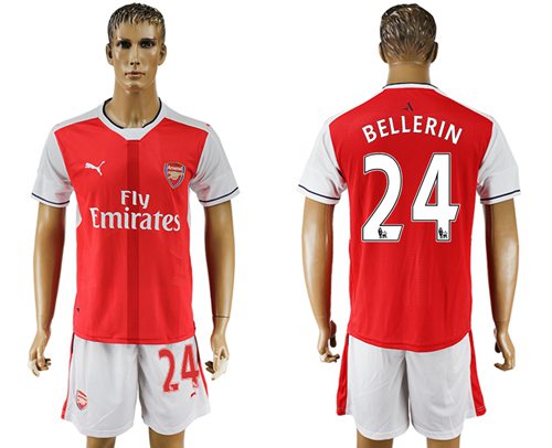 Arsenal 24 Bellerin Home Soccer Club Jersey