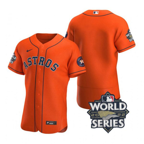 Astros Blank Orange Nike 2022 World Series Flexbase Jersey