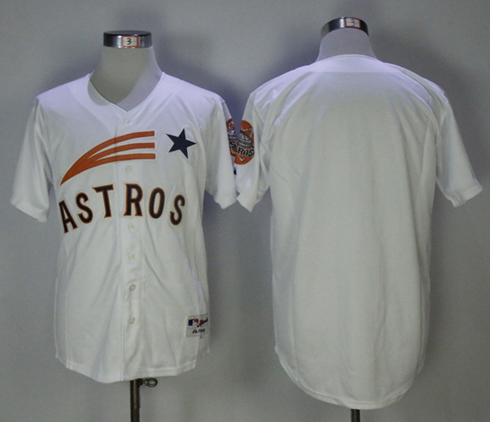 Astros Blank White Throwback Jersey