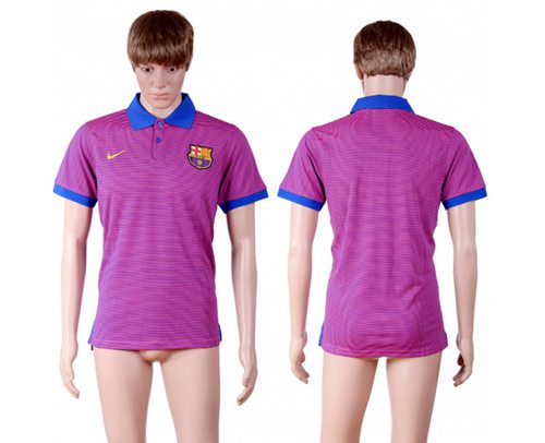 Barcelona Blank Purple Polo Shirts