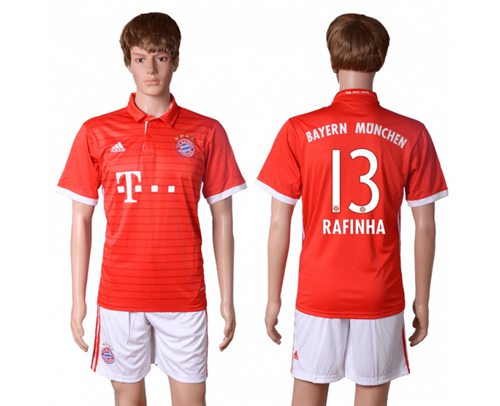 Bayern Munchen 13 Rafinha Home Soccer Club Jersey