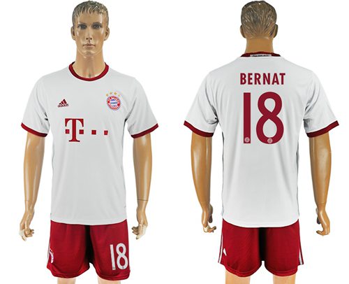 Bayern Munchen 18 Bernat Sec Away Soccer Club Jersey