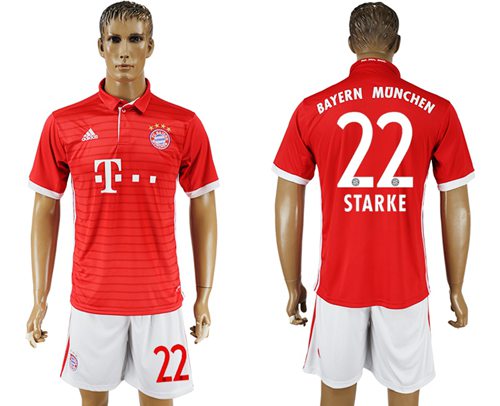 Bayern Munchen 22 Starke Home Soccer Club Jersey