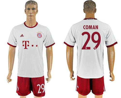 Bayern Munchen 29 Coman Sec Away Soccer Club Jersey
