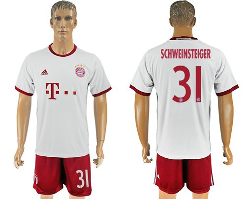 Bayern Munchen 31 Schweinsteiger Sec Away Soccer Club Jersey
