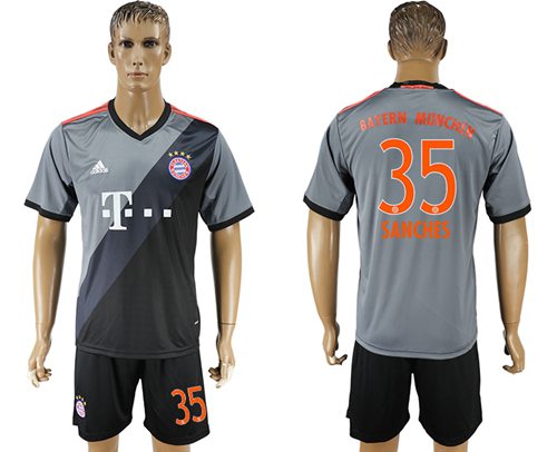 Bayern Munchen 35 Sanches Away Soccer Club Jersey