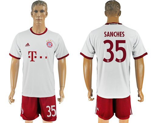 Bayern Munchen 35 Sanches Sec Away Soccer Club Jersey