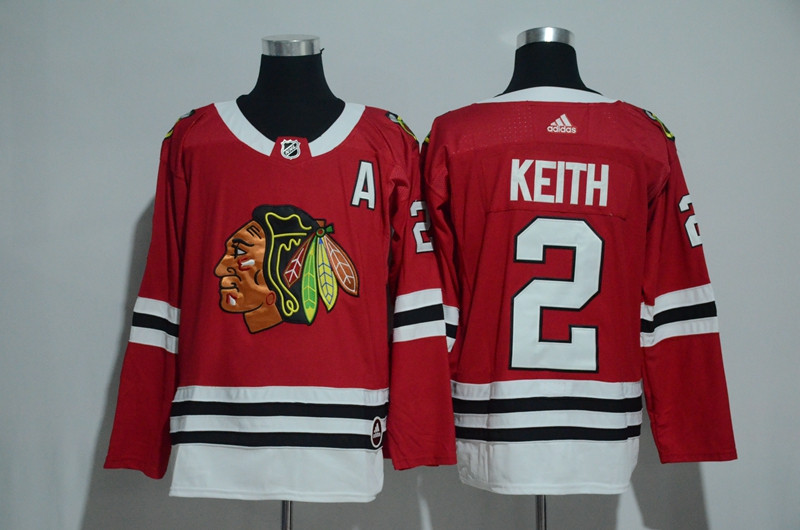 Blackhawks 2 Duncan Keith Red  Jersey