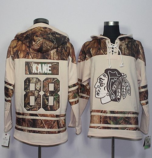 Blackhawks 88 Patrick Kane Cream Camo Stitched NHL Jersey