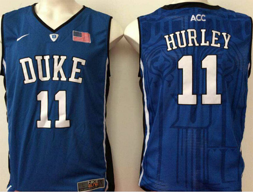 Blue Devils 11 Bobby Hurley Blue Basketball Elite V Neck Stitched NCAA Jersey