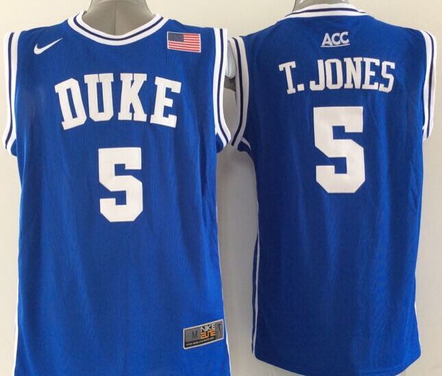 Blue Devils 5 Tyus Jones Royal Blue Basketball Elite Stitched NCAA Jersey