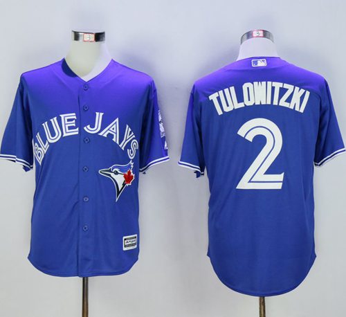 Blue Jays 2 Troy Tulowitzki Blue New Cool Base 40th Anniversary Stitched MLB Jersey