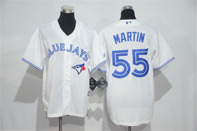 Blue Jays 55 Russell Martin White Canada Day Youth Stitched MLB Jersey