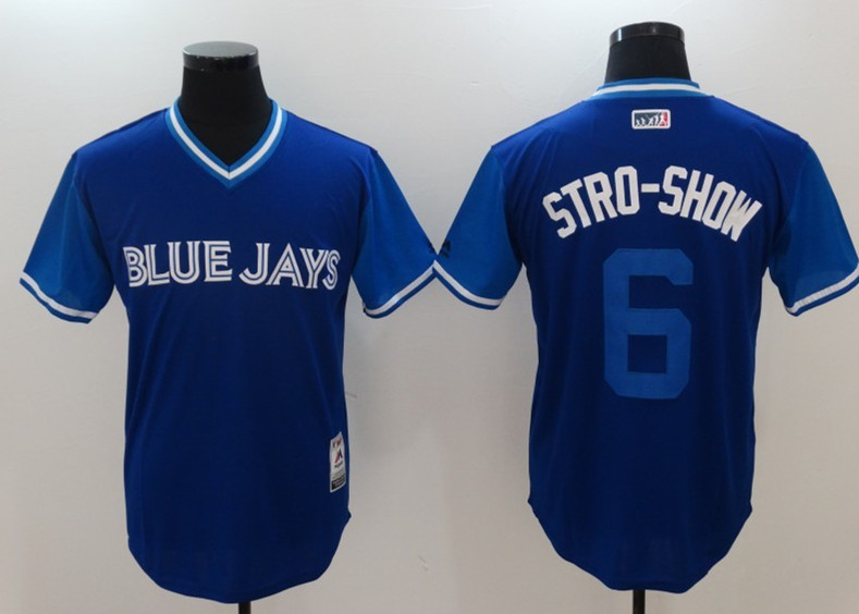 Blue Jays 6 Marcus Stroman Stro Show Majestic Royal 2017 Players Weekend Jersey