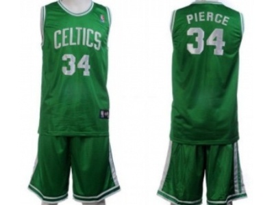 Boston Celtics #34 Pierce Green Suit