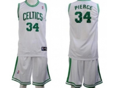 Boston Celtics #34 Pierce White Suit
