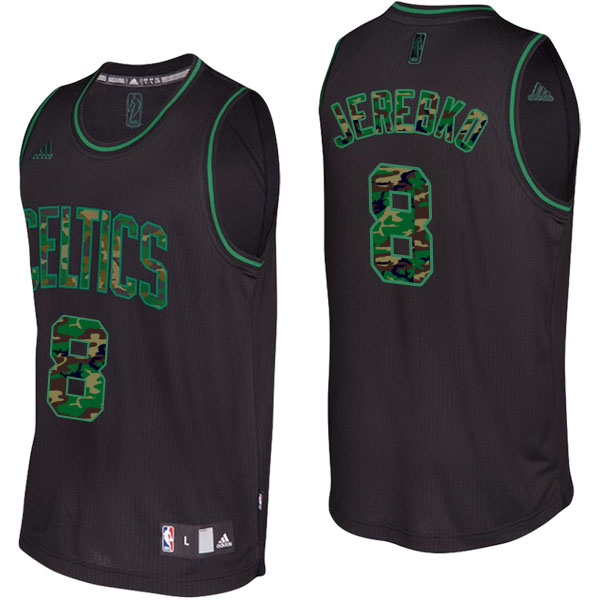 Boston Celtics Jonas Jerebko Camo Fashion Swingman Black Jersey