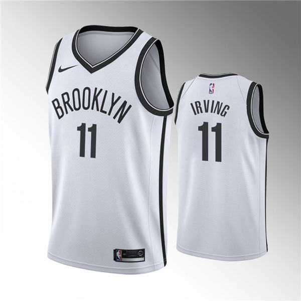 Brooklyn Nets #11 Kyrie Irving 2019 20 Association Jersey   White