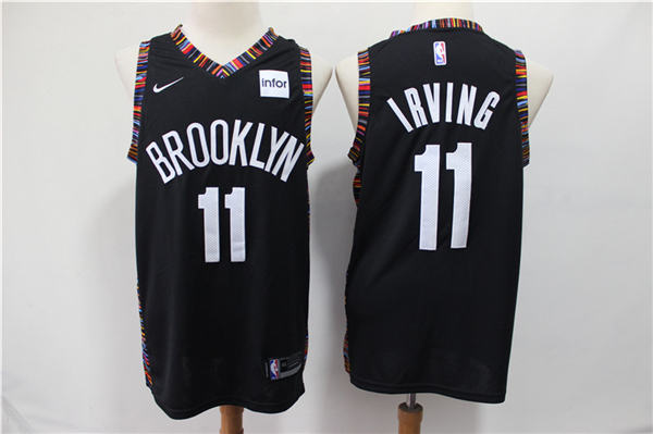Brooklyn Nets #11 Kyrie Irving 2019 20 City Black Jerseys