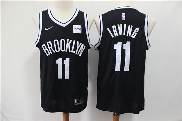 Brooklyn Nets #11 Kyrie Irving 2019 20 Icon Jersey   Black jersey