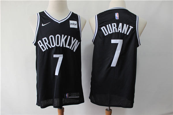 Brooklyn Nets #7 Kevin Durant 2019 20 Association Jersey   Black Jersey