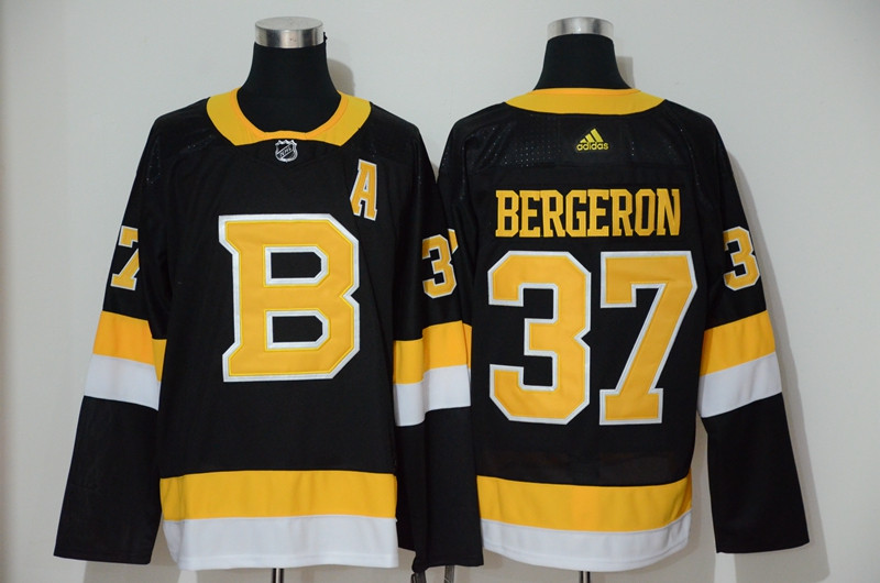 Bruins 37 Patrice Bergeron Black  Jersey