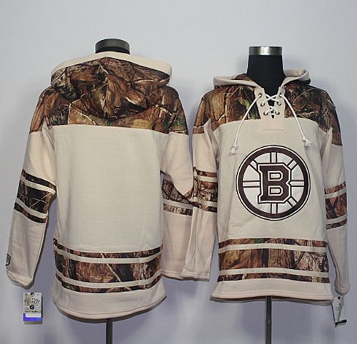 Bruins Blank Cream Camo Stitched NHL Jersey