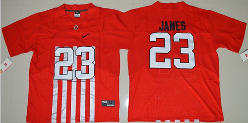 Buckeyes 23 Lebron James Red Alternate Elite Stitched NCAA Jersey