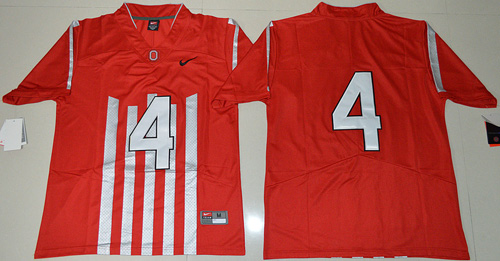 Buckeyes 4 Curtis Samuel Red 1917 Throwback Limited Stitched NCAA Jersey