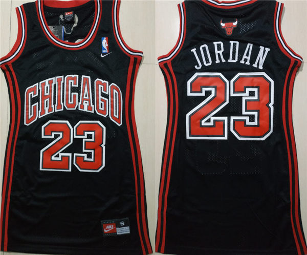 Bulls 23 Michael Jordan Black Women Nike Swingman Jersey