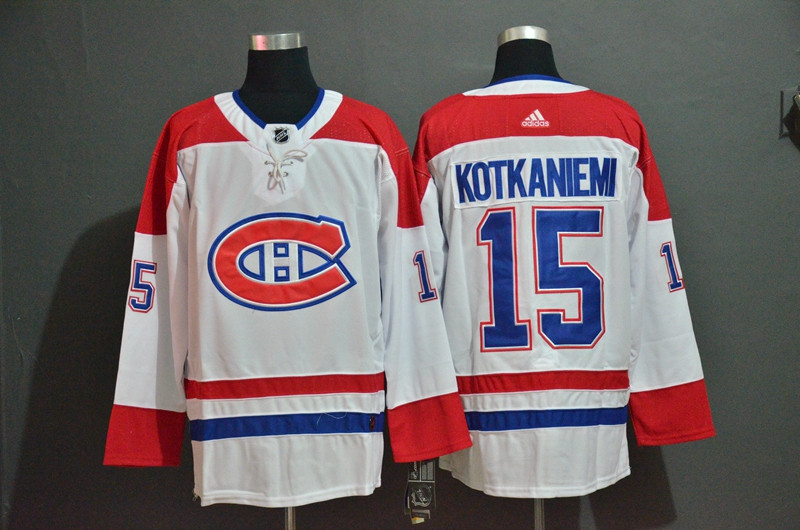 Canadiens 15 Jesperi Kotkaniemi White Adidas Jersey