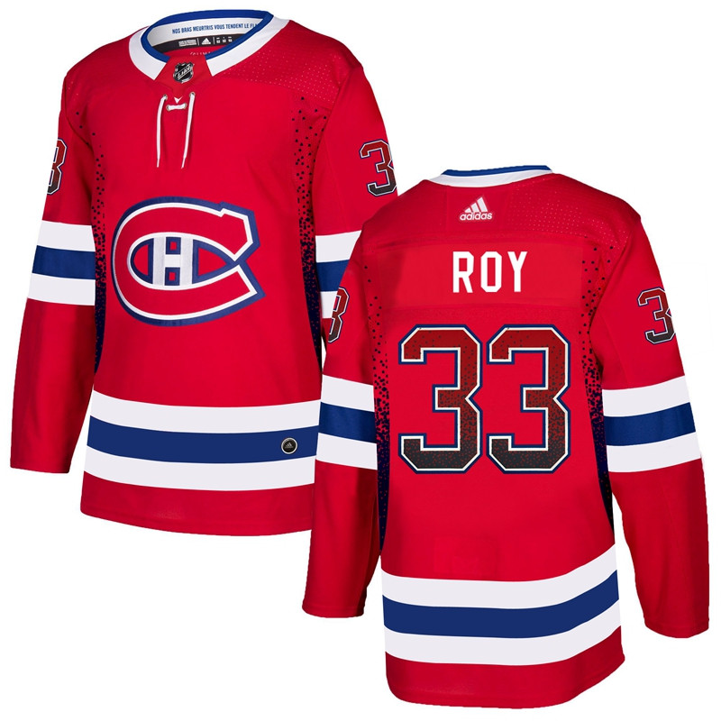 Canadiens 33 Patrick Roy Red Drift Fashion  Jersey