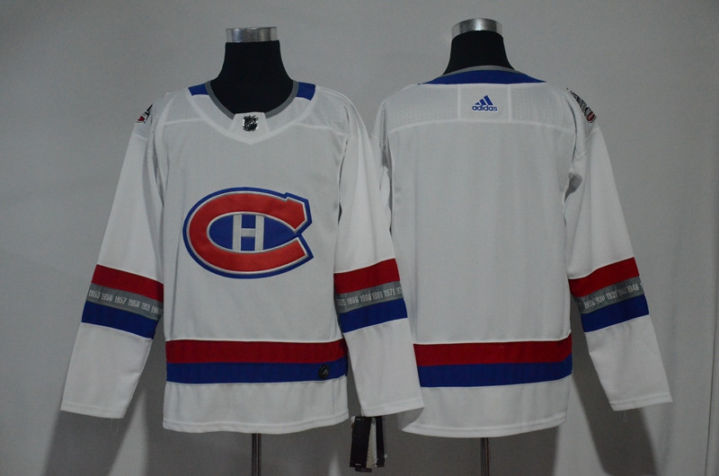 Canadiens Blank White 2017 NHL 100 Classic  Jersey