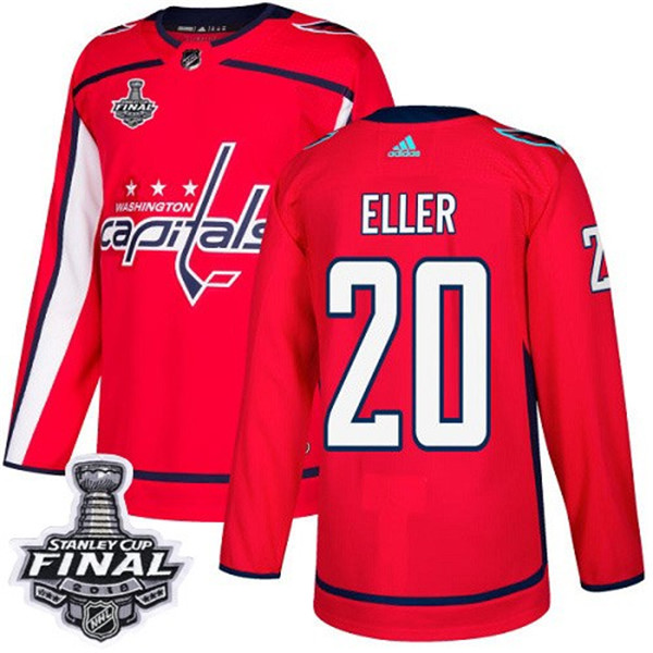 Capitals 20 Lars Eller Red 2018 Stanley Cup Final Bound  Jersey