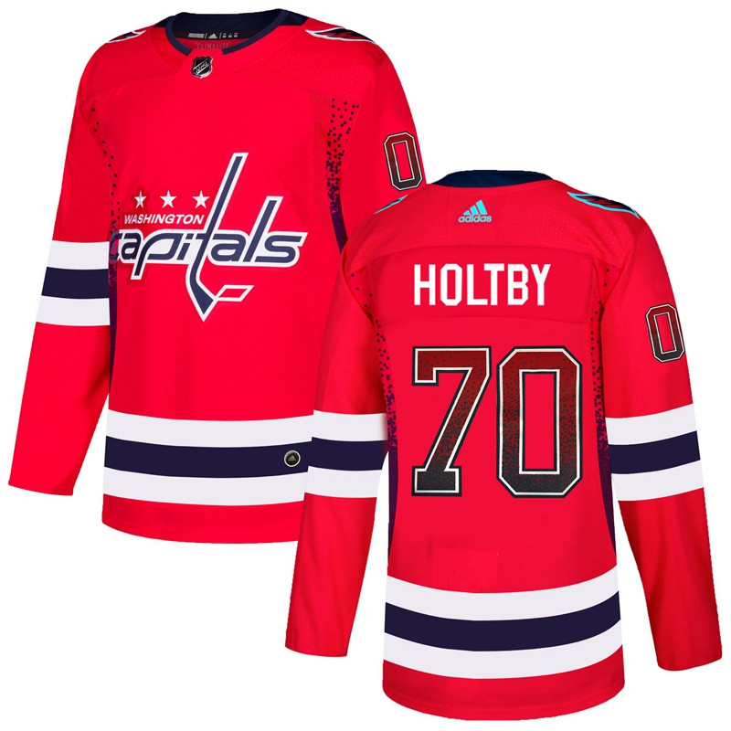 Capitals 70 Braden Holtby  Red Drift Fashion  Jersey