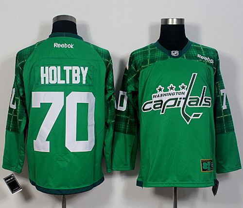 Capitals 70 Braden Holtby Green St Patricks Day New Stitched NHL Jersey