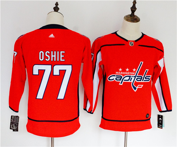 Capitals 77 T.J. Oshie Red Youth  Jersey