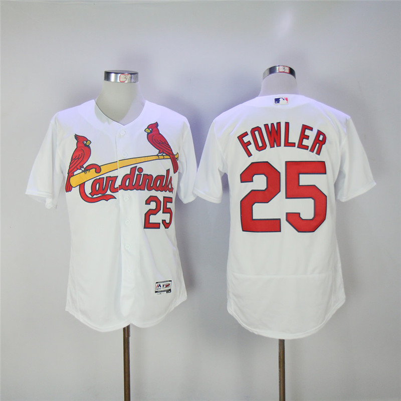 Cardinals 25 Dexter Fowler White Flexbase Jersey