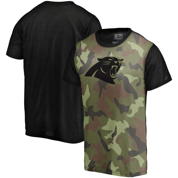 Carolina Panthers Camo NFL Pro Line by Fanatics Branded Blast Sublimated T Shirt