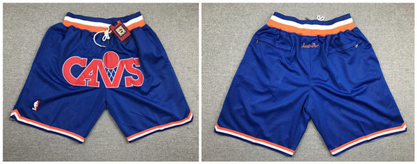 Cavaliers Blue Just Don Mesh Throwback With Pocket Shorts
