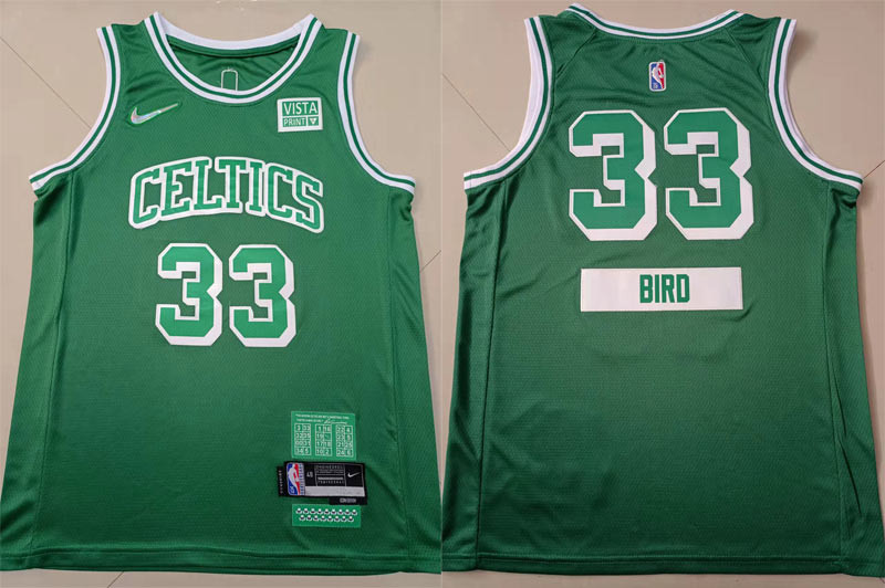 Celtics 33 Larry Bird Green 2022 Swingman Jersey
