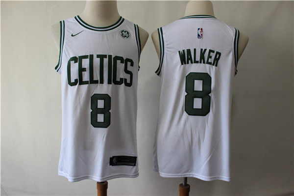 Celtics 8 Kemba Walker White Nike Swingman Jersey