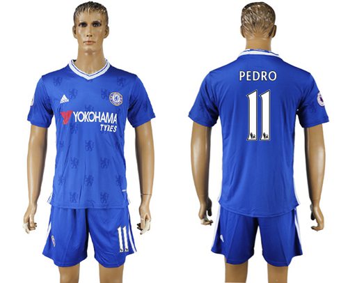Chelsea 11 Pedro Home Soccer Club Jersey