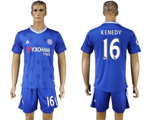 Chelsea 16 Kenedy Home Soccer Club Jersey