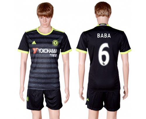 Chelsea 6 Baba Away Soccer Club Jersey