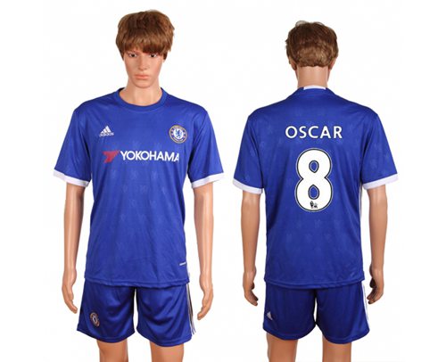 Chelsea 8 Oscar Home Soccer Club Jersey