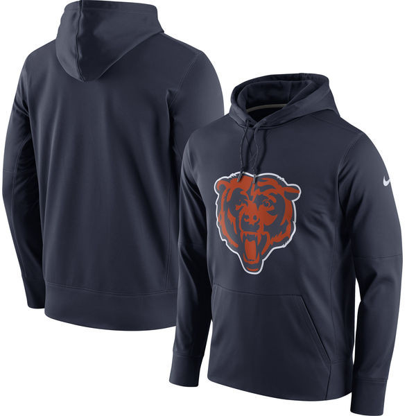 Chicago Bears  Circuit Logo Essential Performance Pullover Hoodie Navy