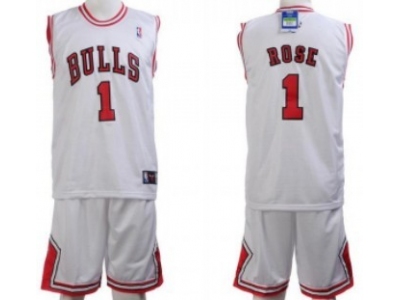 Chicago Bulls #1 Rose White Suit