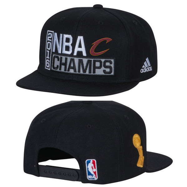 Cleveland Cavaliers  Black 2016 NBA Finals Champions Locker Room Snapback Adjustable Hat